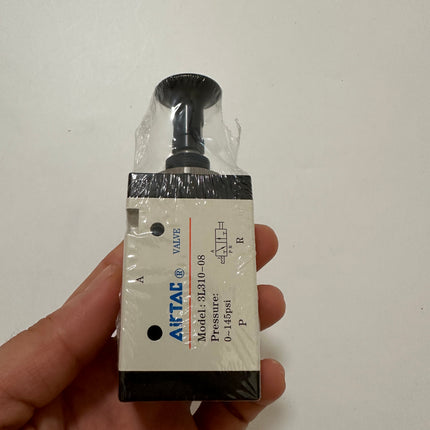 Airtac 3L310-08: Push Pull Valve. 3 Way - 3L31008T
