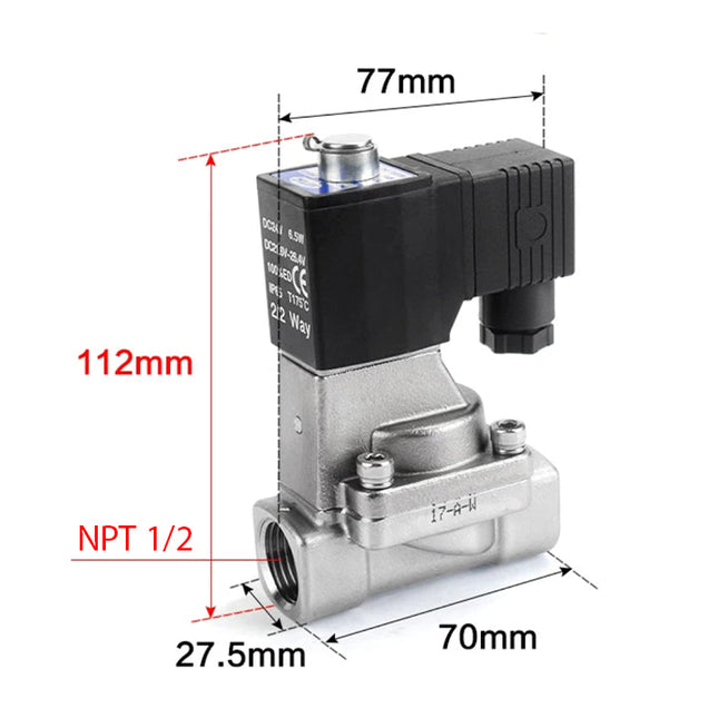 Airtac 2KL150-15: 2 Way Solenoid Valve - 2KL15015AT