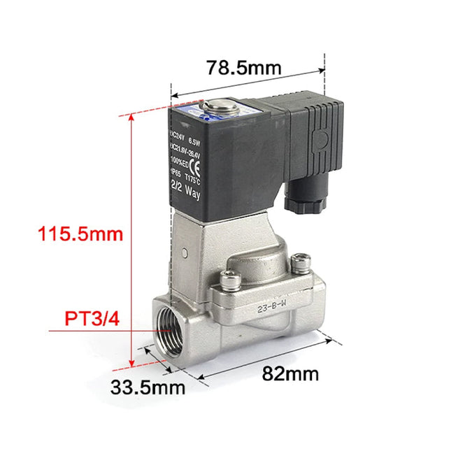 Airtac 2L200-20: 2 Way Solenoid Valve - 2L20020A