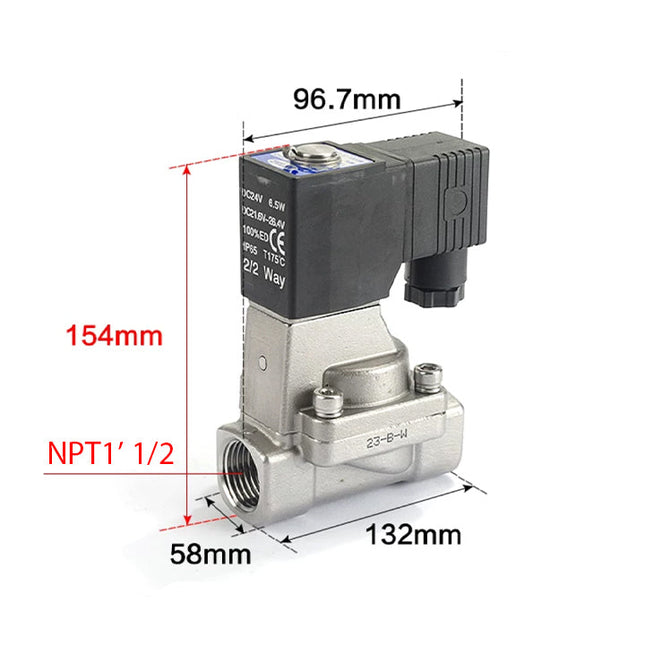 Airtac 2L400-40: 2 Way Solenoid Valve - 2L40040AT