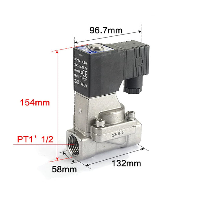Airtac 2L400-40: 2 Way Solenoid Valve - 2L40040B