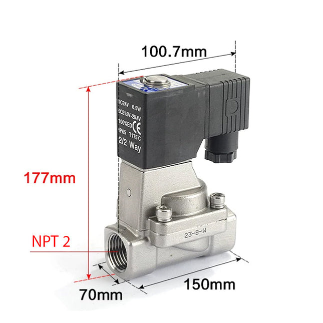 Airtac 2L500-50: 2 Way Solenoid Valve - 2L50050AT
