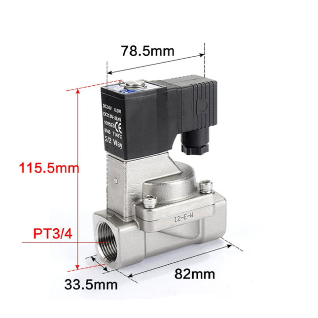 Airtac 2S200-20: 2 Way Solenoid Valve - 2S20020A