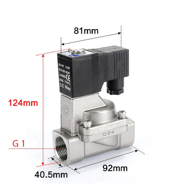Airtac 2S250-25: 2 Way Solenoid Valve - 2S25025AG