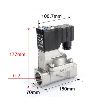 Airtac 2S500-50: 2 Way Solenoid Valve - 2S50050AG