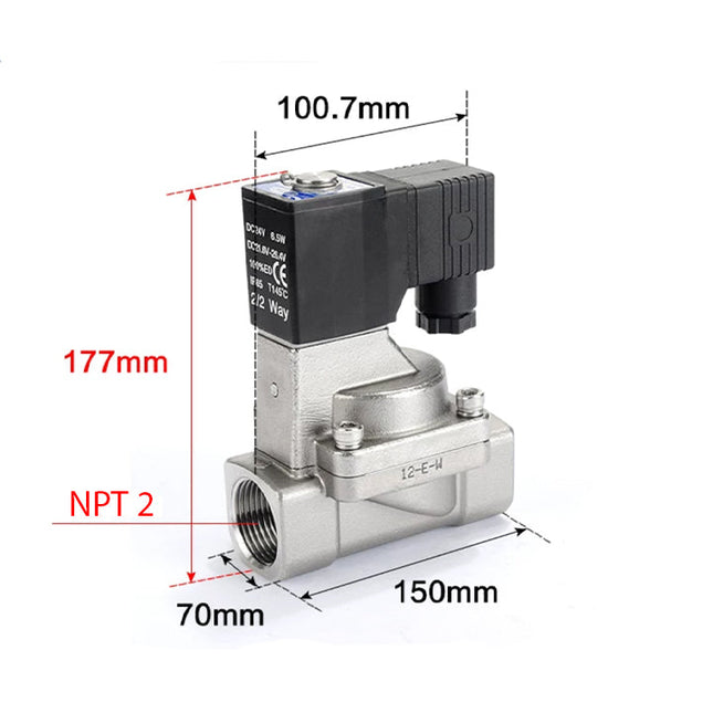 Airtac 2S500-50: 2 Way Solenoid Valve - 2S50050BT