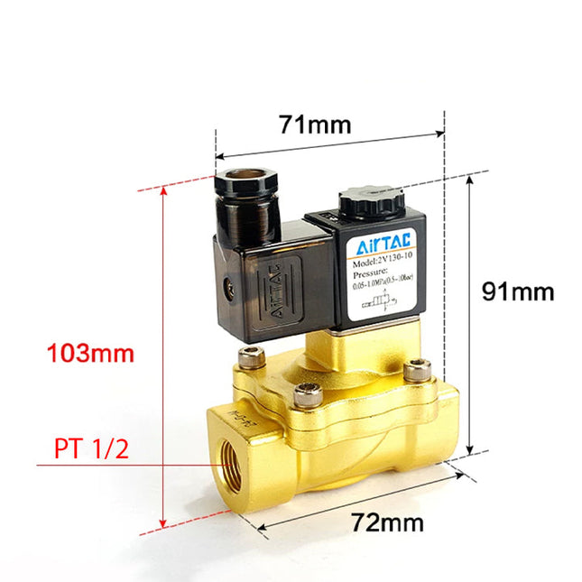 Airtac 2V130-15: 2 Way Solenoid Valve - 2V13015A