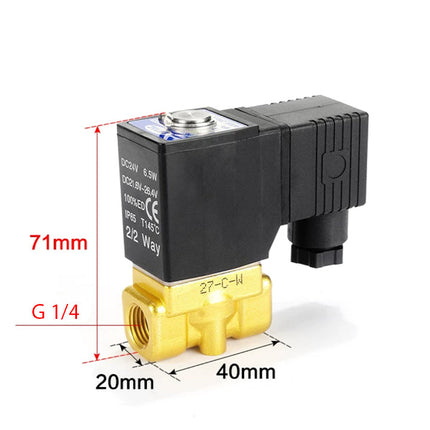 Airtac 2WH030-08: 2 Way Solenoid Valve - 2WH03008AG