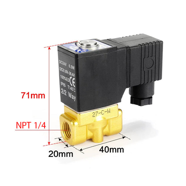 Airtac 2WT030-08: 2 Way Solenoid Valve - 2WT03008BT