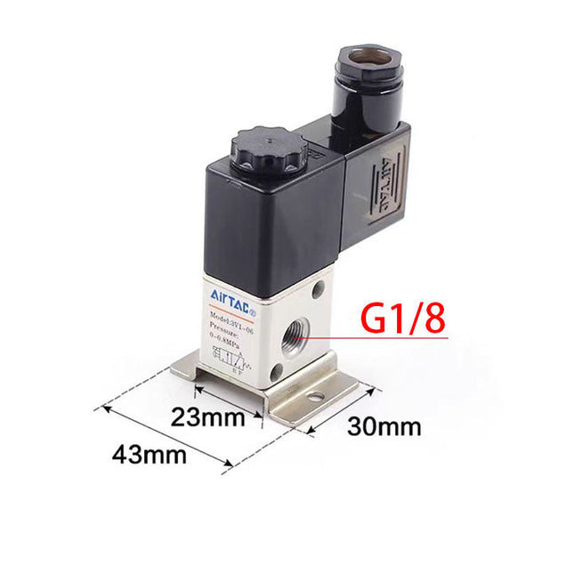 Airtac 3V1-06: Solenoid (3/2 way) +manifold - 3V106A1FG