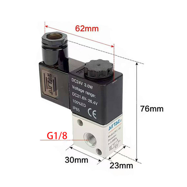 Airtac 3V1-06: Solenoid valve(3/2 way) - 3V106AG