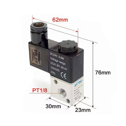 Airtac 3V1-06: Solenoid valve(3/2 way) - 3V106F