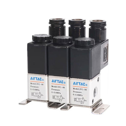 Airtac 3V1-M5: Solenoid (3/2 way) +manifold - 3V1M5AI20F