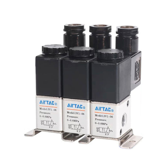 Airtac 3V1-M5: Solenoid (3/2 way) +manifold - 3V1M5AI20F