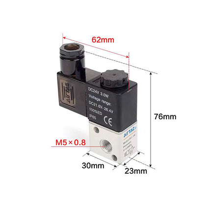 Airtac 3V1-M5: Solenoid valve(3/2 way) - 3V1M5C