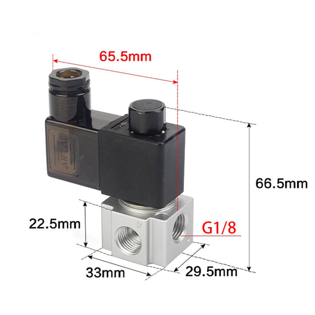 Airtac 3V2-06-NC: Solenoid valve(3/2 way) - 3V206NCBG