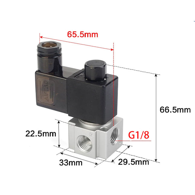 Airtac 3V2-06-NO: Solenoid valve(3/2 way) - 3V206NOAG