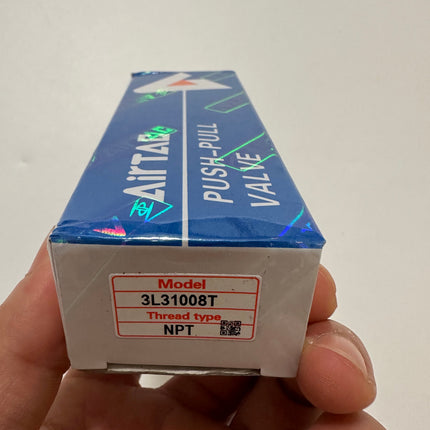 Airtac 3L310-08: Push Pull Valve. 3 Way - 3L31008T