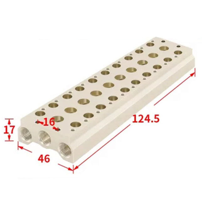 Airtac 7V0500M: Pneumatic Air Valve Manifold  - 7V0500M10FT