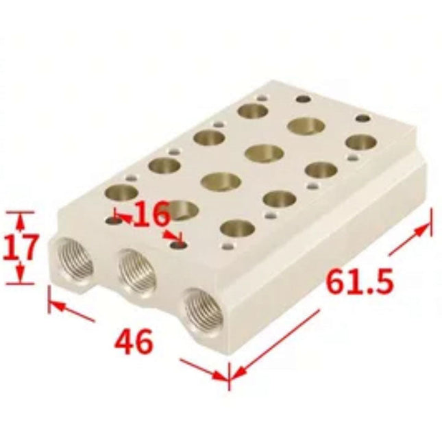 Airtac 7V0500M: Pneumatic Air Valve Manifold  - 7V0500M4F