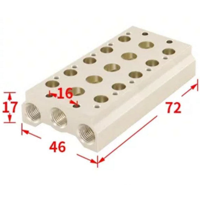 Airtac 7V0500M: Pneumatic Air Valve Manifold  - 7V0500M5F