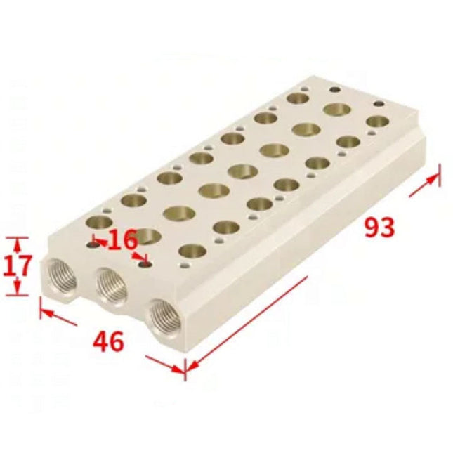 Airtac 7V0500M: Pneumatic Air Valve Manifold  - 7V0500M7FG