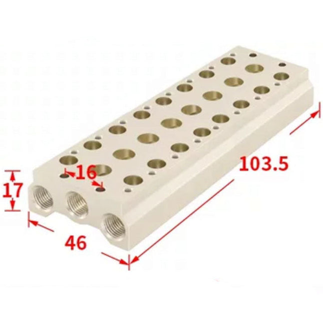 Airtac 7V0500M: Pneumatic Air Valve Manifold  - 7V0500M8F