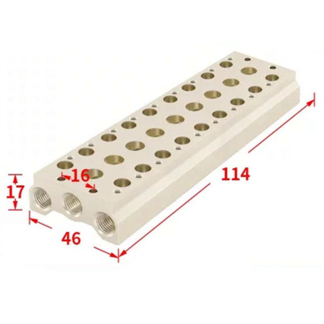 Airtac 7V0500M: Pneumatic Air Valve Manifold  - 7V0500M9F