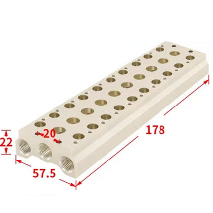 Airtac 7V100M: Pneumatic Air Valve Manifold  - 7V100M10FG