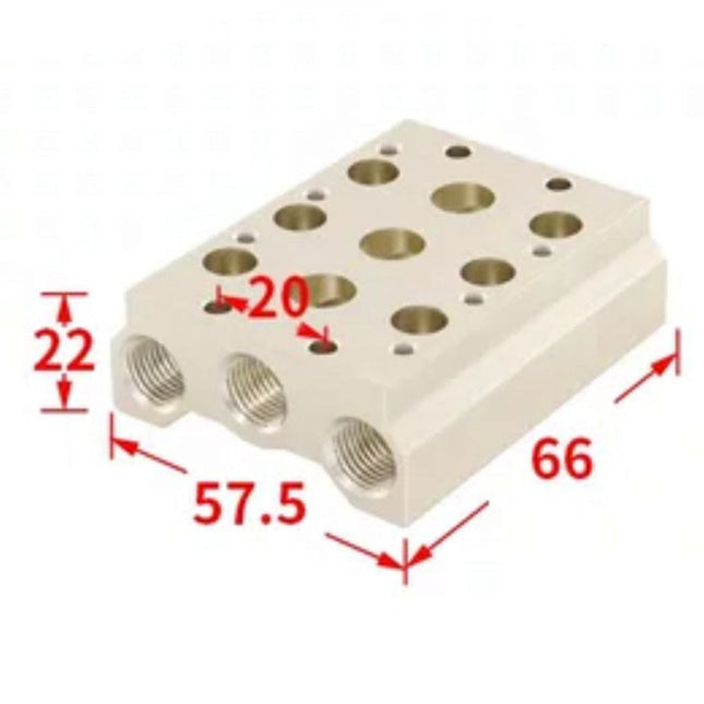 Airtac 7V100M: Pneumatic Air Valve Manifold  - 7V100M3FT