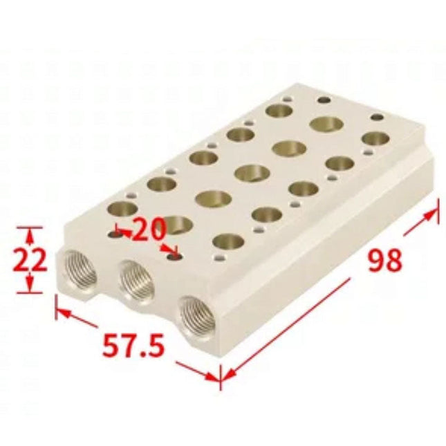 Airtac 7V100M: Pneumatic Air Valve Manifold  - 7V100M5F