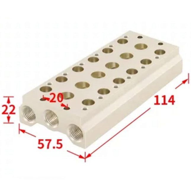 Airtac 7V100M: Pneumatic Air Valve Manifold  - 7V100M6F