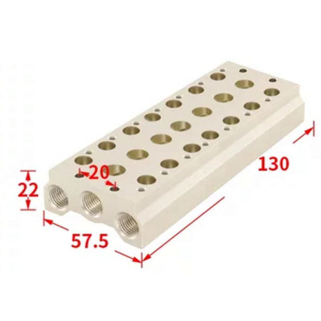 Airtac 7V100M: Pneumatic Air Valve Manifold  - 7V100M7F