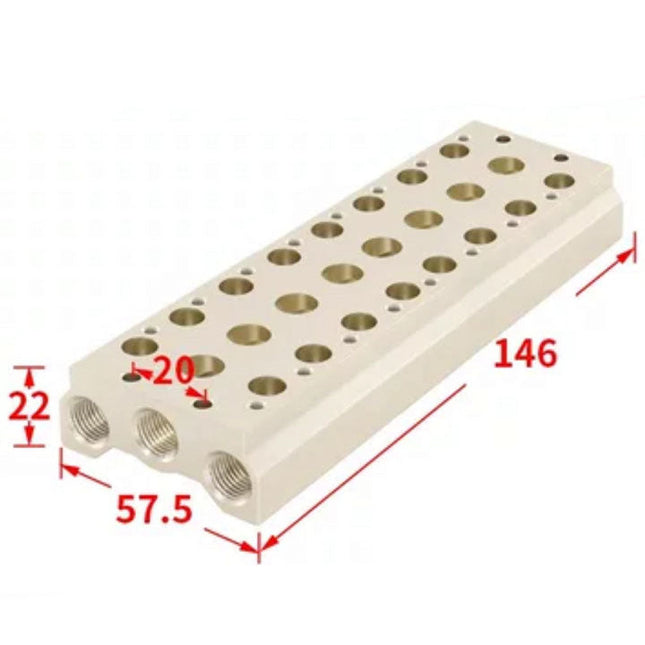 Airtac 7V100M: Pneumatic Air Valve Manifold  - 7V100M8FG