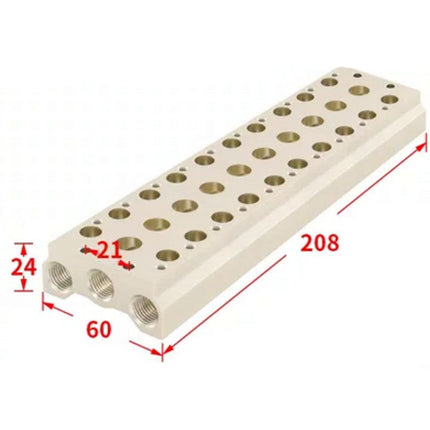 Airtac 7V200M: Pneumatic Air Valve Manifold  - 7V200M10F