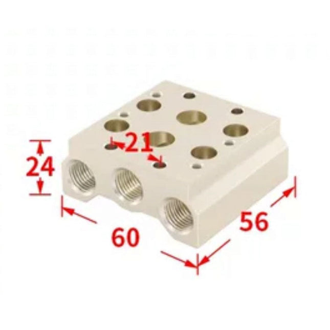 Airtac 7V200M: Pneumatic Air Valve Manifold  - 7V200M2FT