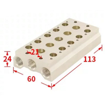Airtac 7V200M: Pneumatic Air Valve Manifold  - 7V200M5FG