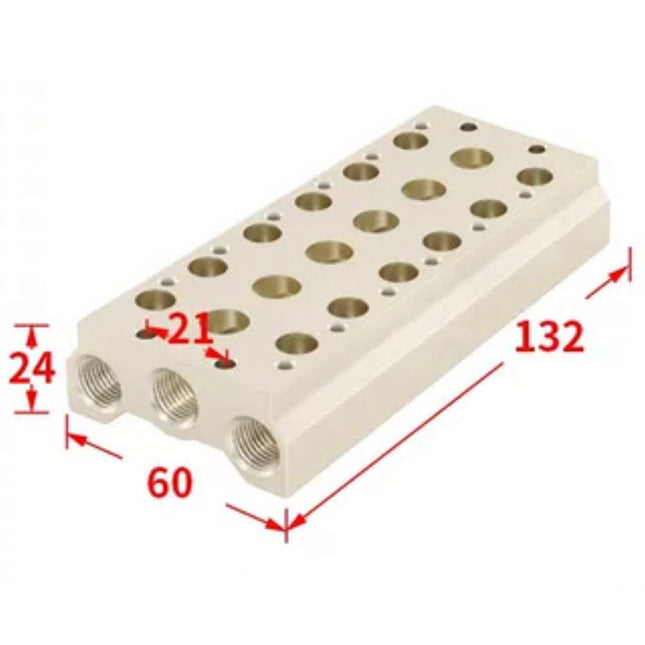 Airtac 7V200M: Pneumatic Air Valve Manifold  - 7V200M6FG