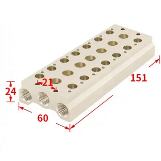 Airtac 7V200M: Pneumatic Air Valve Manifold  - 7V200M7FT