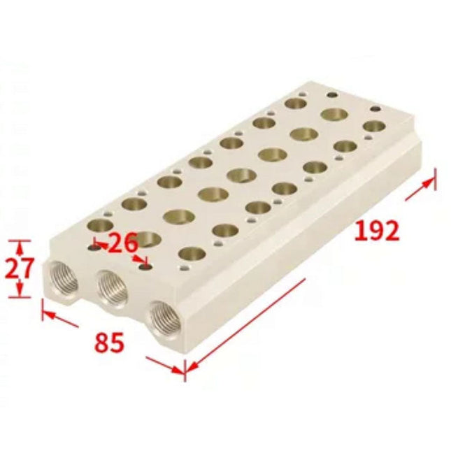 Airtac 7V300M: Pneumatic Air Valve Manifold  - 7V300M7FG