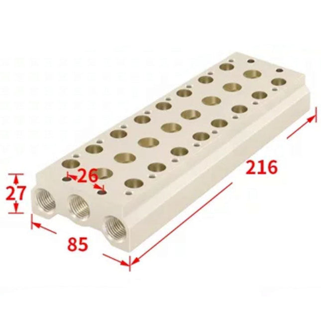 Airtac 7V300M: Pneumatic Air Valve Manifold  - 7V300M8F