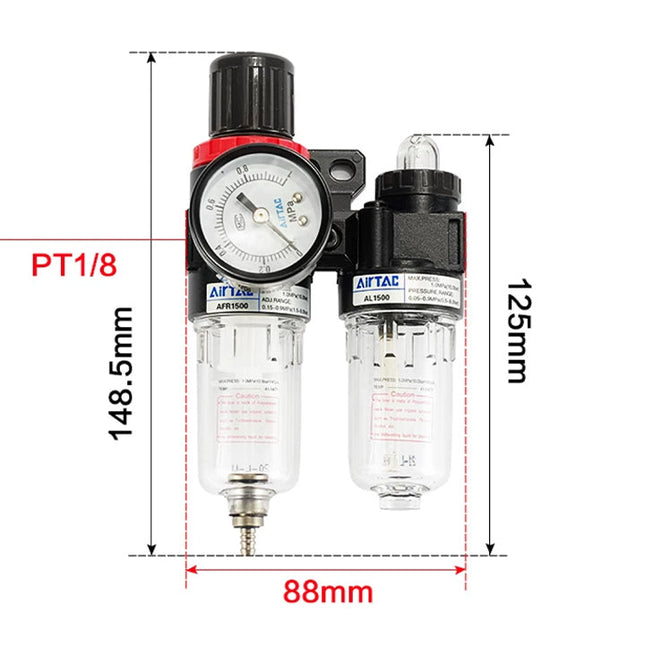 Airtac AFC: series F.R.L Pneumatic Air Filter - AFC1500M1