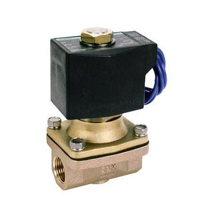 CKD ADK11 Series: Solenoid Valve (Pilot Kick-Back Type for Air & Water) - ADK11-20A-0-2C-DC24V