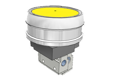 Airtac CM3PMX-06: Manual Valve. 3 Way - CM3PMX06YG