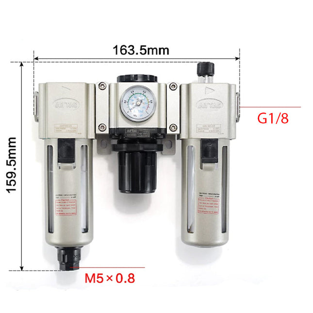 Airtac GAC200: Filter Regulator Lubricator - GAC20006SG