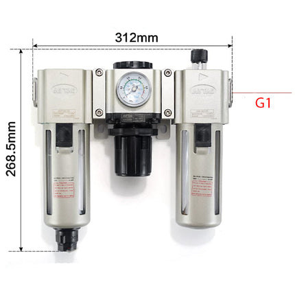 Airtac GAC600: Filter Regulator Lubricator - GAC600C25SG