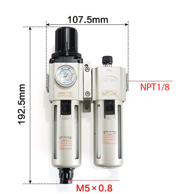 Airtac GAFC200: Filter Regulator Lubricator - GAFC20006ST