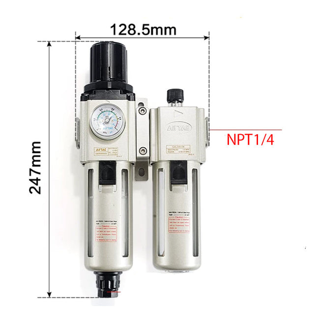 Airtac GAFC300: Filter Regulator Lubricator - GAFC30008AST
