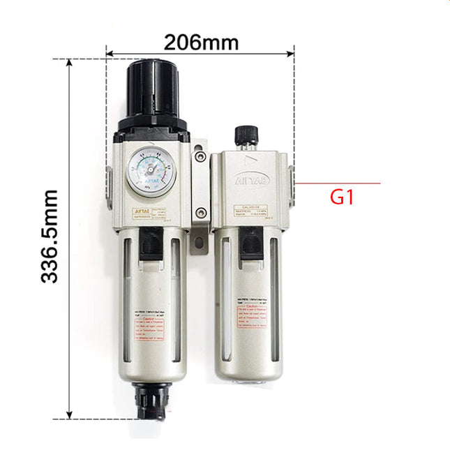 Airtac GAFC600: Filter Regulator Lubricator - GAFC600C25ASG