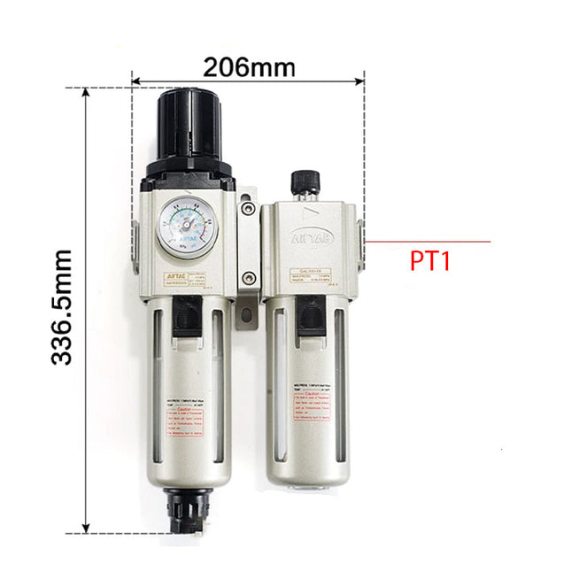 Airtac GAFC600: Filter Regulator Lubricator - GAFC600C25S
